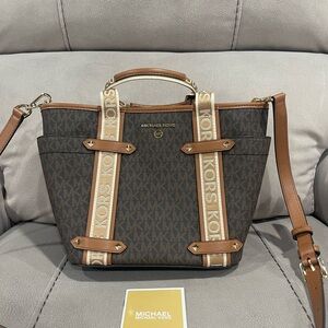 Michael Kors Brown and Tan Women's Bag
